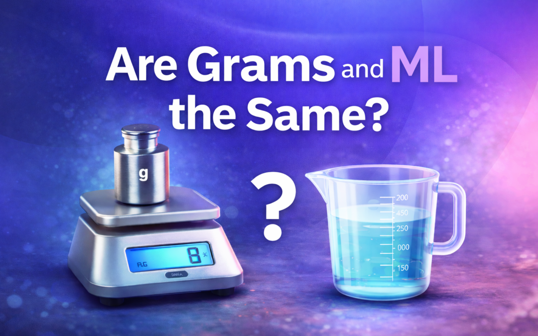 are grams and ml the same